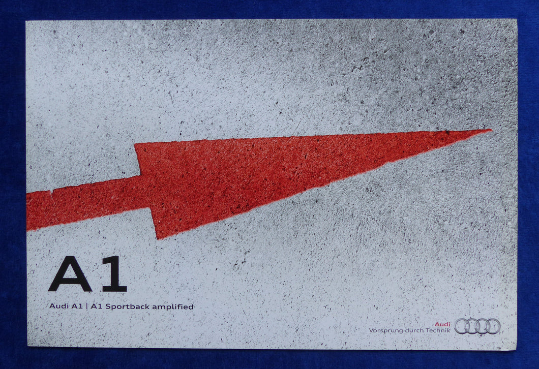 Audi A1 Sportback amplified advanced Edition MJ 2014 - Prospekt Brochure 04.2013