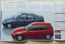 Lade das Bild in den Galerie-Viewer, Honda Programm 1994 - Accord Civic CRX NSX Legend - Prospekt Brochure 09.1993
