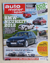 Lade das Bild in den Galerie-Viewer, Auto Motor Sport Heft 2/2012 - Porsche 911 BMW M3 Audi R8 Mini Roadster Alpina
