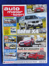 Lade das Bild in den Galerie-Viewer, Auto Motor Sport Heft 8/2013 - Lamborghini Aventador BMW X4 Audi A3 Mercedes CLA
