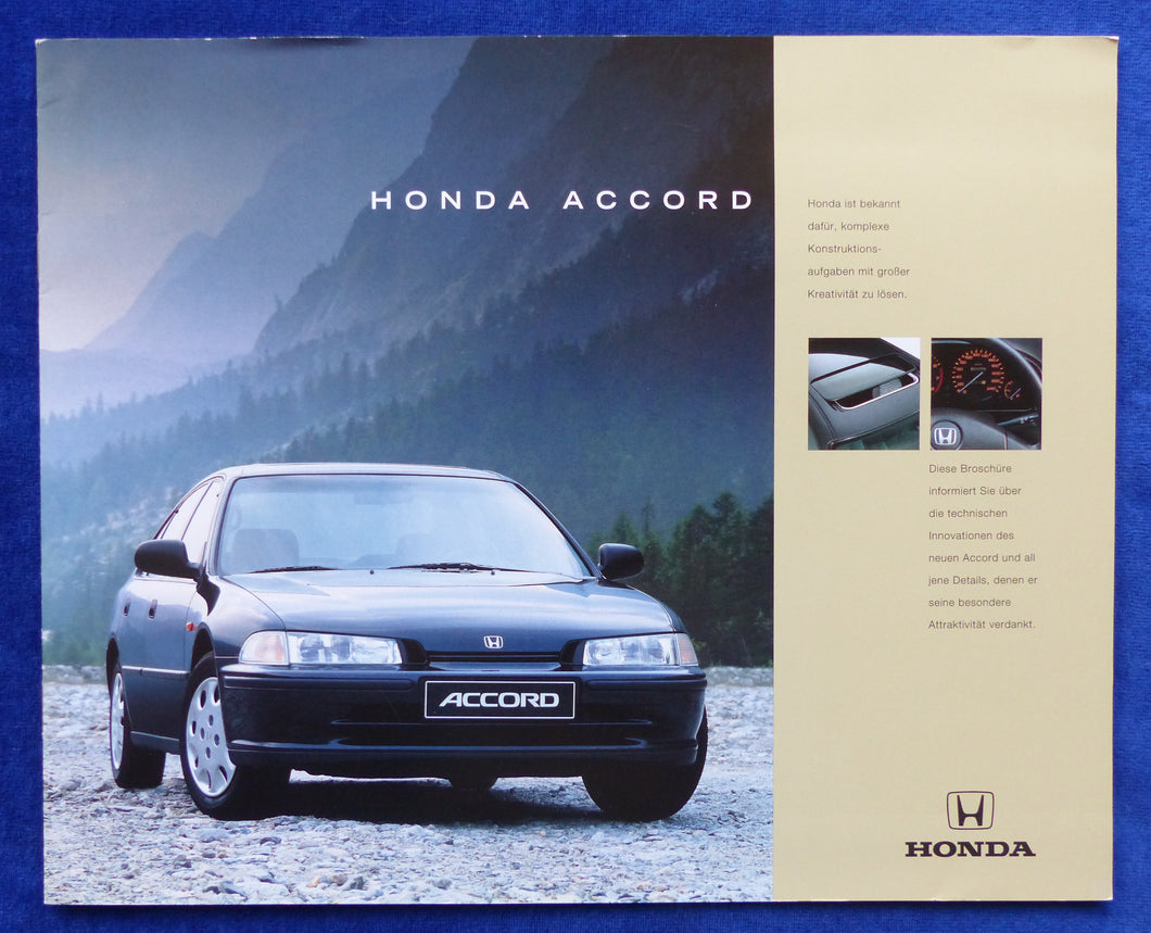 Honda Accord MJ 1993 - Prospekt Brochure 10.1992