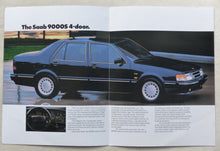Lade das Bild in den Galerie-Viewer, Saab 9000S 4-door - US-Prospekt Brochure 1989 USA
