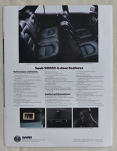 Lade das Bild in den Galerie-Viewer, Saab 9000S 4-door - US-Prospekt Brochure 1989 USA
