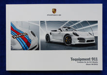 Lade das Bild in den Galerie-Viewer, Porsche Tequipment 911 Typ 991 MJ 2016 - Prospekt Brochure + Preisliste 06.2015
