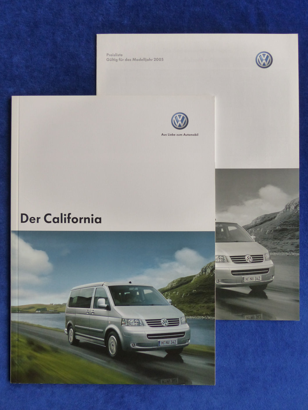 VW Bus T5 California MJ 2005 - Prospekt Brochure + Preisliste 01.2005