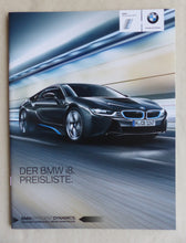 Lade das Bild in den Galerie-Viewer, BMW i8 Hybrid - Preisliste MJ 2015 - Prospekt Brochure 03.2015
