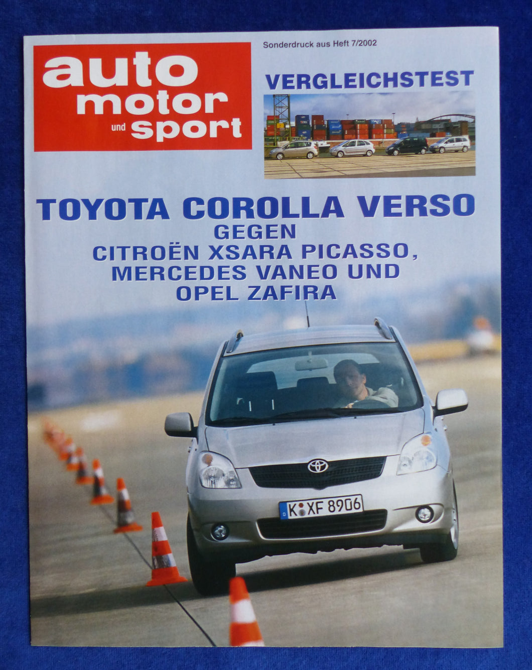 Toyota Corolla Verso Mercedes Vaneo Opel Zafira - Sonderdruck AMS Heft 7/2002