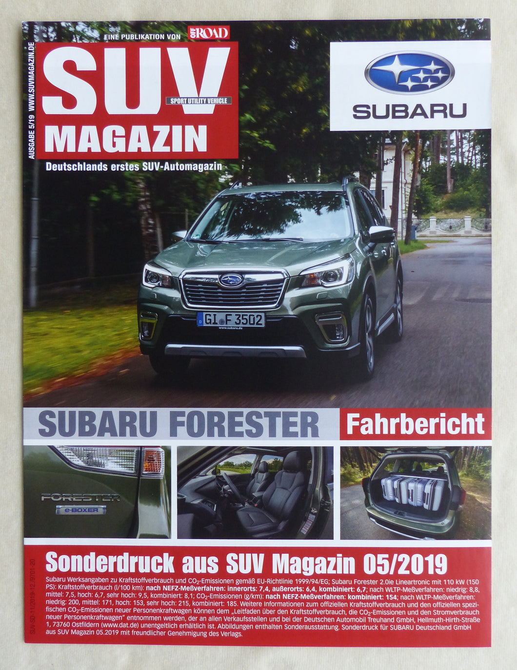 Subaru Forester Mildhybrid - Fahrbericht - Sonderdruck SUV Magazin 5/2019