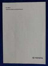 Lade das Bild in den Galerie-Viewer, Toyota HiAce Transporter Kasten Combi 1997 - Prospekt Brochure + Daten 04.1996
