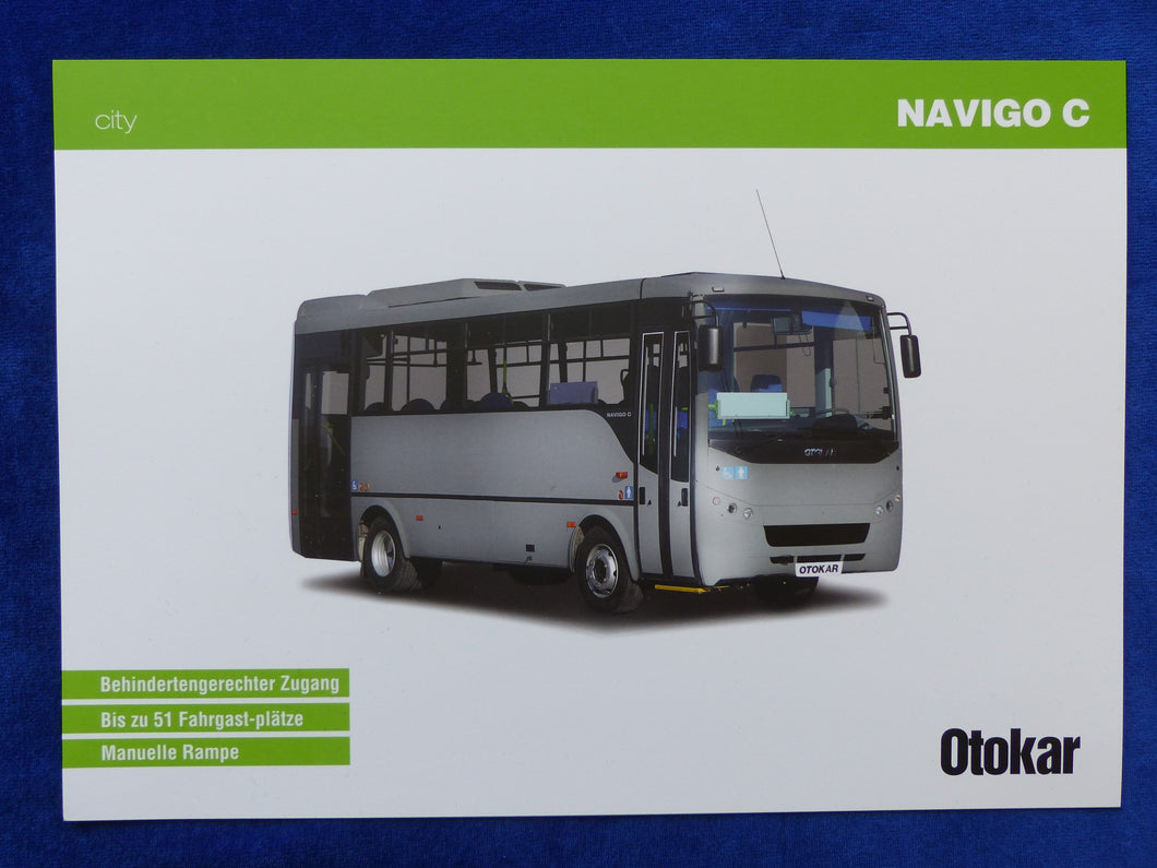 Otokar Navigo C City Citybus - Prospekt Brochure 2011