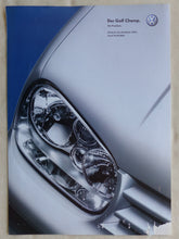 Lade das Bild in den Galerie-Viewer, VW Golf Champ Sondermodell - Preisliste MJ 2003 - Prospekt Brochure 07.2002
