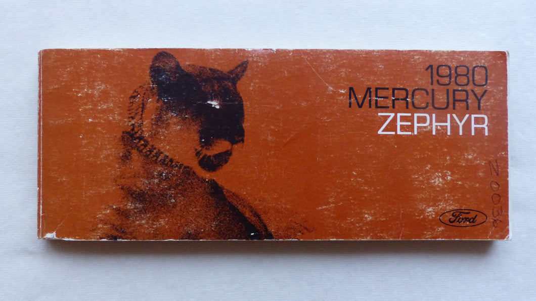 Ford 1980 Mercury Zephyr - US-Betriebsanleitung Owner's Guide Manual 12.1979 USA
