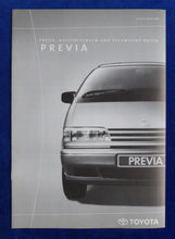 Lade das Bild in den Galerie-Viewer, Toyota Previa - Preisliste MJ 2000 - Prospekt Brochure 01.2000
