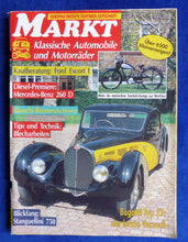 Lade das Bild in den Galerie-Viewer, Oldtimer Markt Heft 6/1992 - Ford Escort Mercedes 260D Binachi Bugatti 57 Miele
