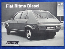 Lade das Bild in den Galerie-Viewer, Fiat Ritmo Diesel - Prospekt Brochure 03.1981
