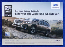 Lade das Bild in den Galerie-Viewer, Subaru Outback MJ 2022 - Preview Prospekt Brochure 04.2021
