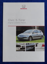 Lade das Bild in den Galerie-Viewer, Honda Civic 5-Türer - Zubehör Sport City Traveller - Prospekt Brochure 03.2001

