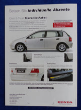 Lade das Bild in den Galerie-Viewer, Honda Civic 5-Türer - Zubehör Sport City Traveller - Prospekt Brochure 03.2001
