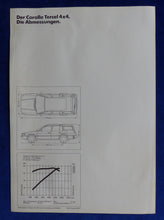 Lade das Bild in den Galerie-Viewer, Toyota Corolla Tercel 4x4 - Daten &amp; Ausstattungen MJ 1990 - Prospekt 08.1989
