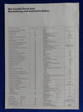Lade das Bild in den Galerie-Viewer, Toyota Corolla Tercel 4x4 - Daten &amp; Ausstattungen MJ 1990 - Prospekt 08.1989

