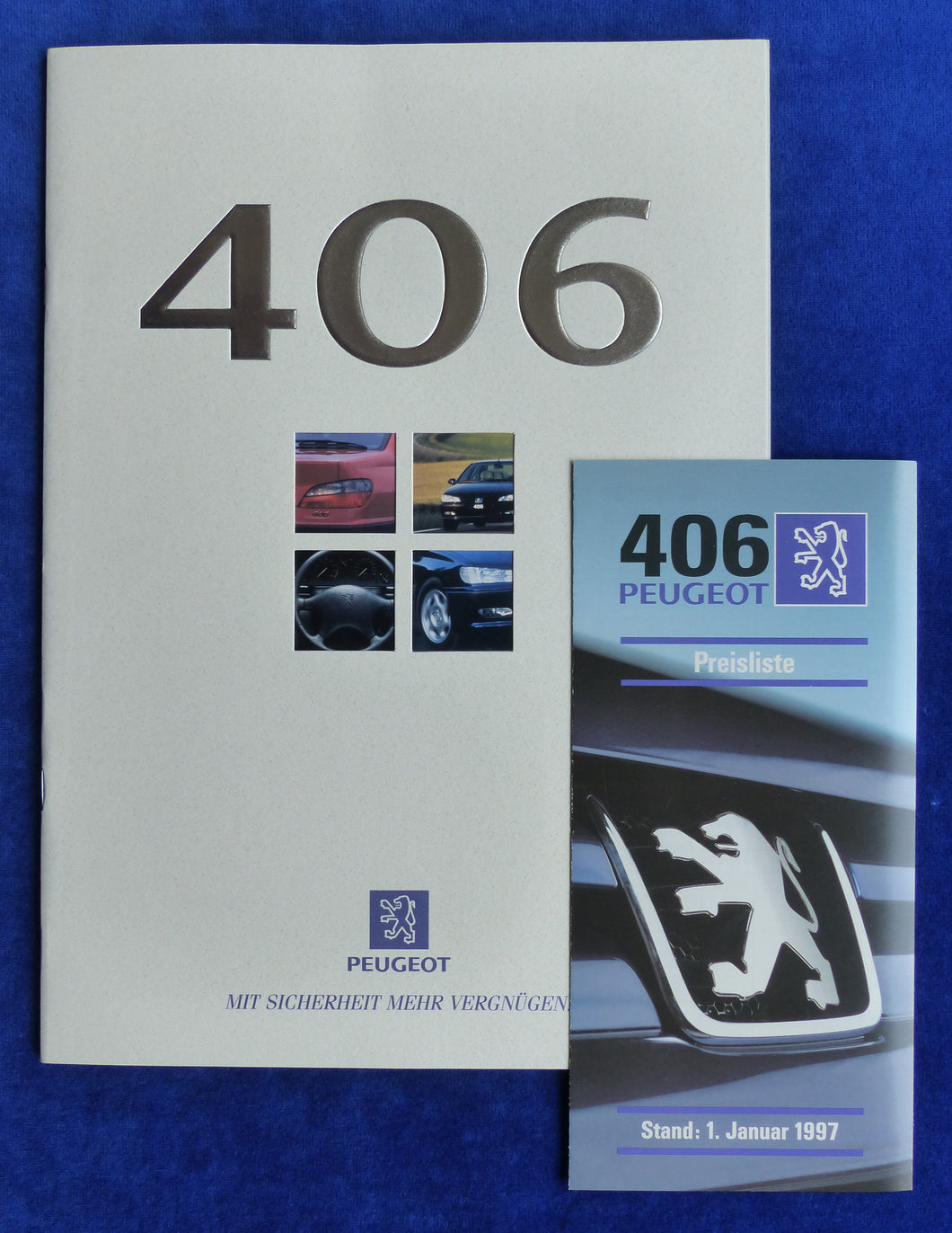Peugeot 406 Limousine MJ 1997 - Prospekt Brochure + Preisliste 01.1997