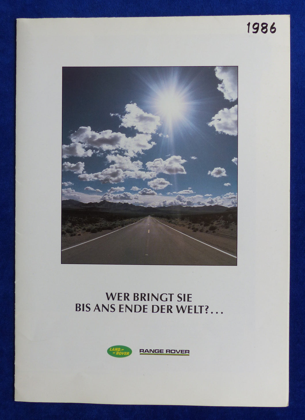 Land Rover 90 110 Range Rover - Prospekt Brochure 1986 Schweiz deutsch