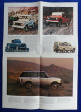 Lade das Bild in den Galerie-Viewer, Land Rover 90 110 Range Rover - Prospekt Brochure 1986 Schweiz deutsch
