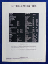 Lade das Bild in den Galerie-Viewer, Caterham Super 7 HPC - Sonderdruck Reprint Car Magazine 11.1990 England englisch
