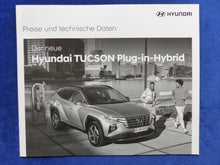 Lade das Bild in den Galerie-Viewer, Hyundai Tucson Plug-in-Hybrid - Preisliste MJ 2022 - Prospekt Brochure 05.2021
