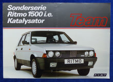 Lade das Bild in den Galerie-Viewer, Fiat Ritmo Sondermodell Team MJ 1987 - Prospekt Brochure 07.1986 Großformat
