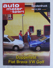 Lade das Bild in den Galerie-Viewer, Fiat Brava VW Golf - Vergleichstest - Sonderdruck Auto Motor &amp; Sport 22/1995
