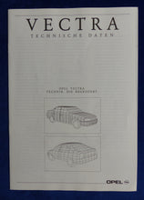 Lade das Bild in den Galerie-Viewer, Opel Vectra - Daten &amp; Ausstattungen MJ 1992 - Prospekt Brochure 02.1992
