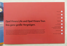 Lade das Bild in den Galerie-Viewer, Opel Vivaro Life Tour MJ 2007 - Prospekt Brochure 01.2007

