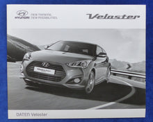 Lade das Bild in den Galerie-Viewer, Hyundai Veloster - Preisliste MJ 2014 - Prospekt Brochure 03.2014
