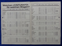 Lade das Bild in den Galerie-Viewer, Veith-Pirelli Cinturato Reifen Größen PKW - Presse-Information Nr. 106 von 1965
