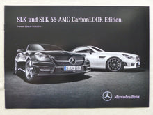 Lade das Bild in den Galerie-Viewer, Mercedes SLK 55 AMG Carbon Look Edition MJ 2014 - Prospekt Preisliste 01.2014
