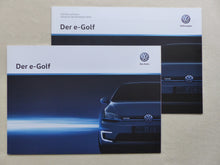 Lade das Bild in den Galerie-Viewer, VW e-Golf Golf mit Elektromotor MJ 2016 - Prospekt Brochure + Preisliste 02.2016
