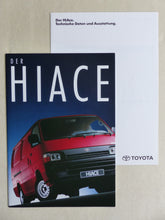 Lade das Bild in den Galerie-Viewer, Toyota HiAce Combi Kasten - Prospekt Brochure + Daten &amp; Ausstattungen 04.1994
