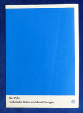 Lade das Bild in den Galerie-Viewer, VW Polo - Daten &amp; Ausstattungen MJ 1999 - Prospekt Brochure 10.1998
