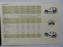 Lade das Bild in den Galerie-Viewer, Jeep Wrangler - Preiseliste MJ 2004 - Prospekt Brochure 08.2003

