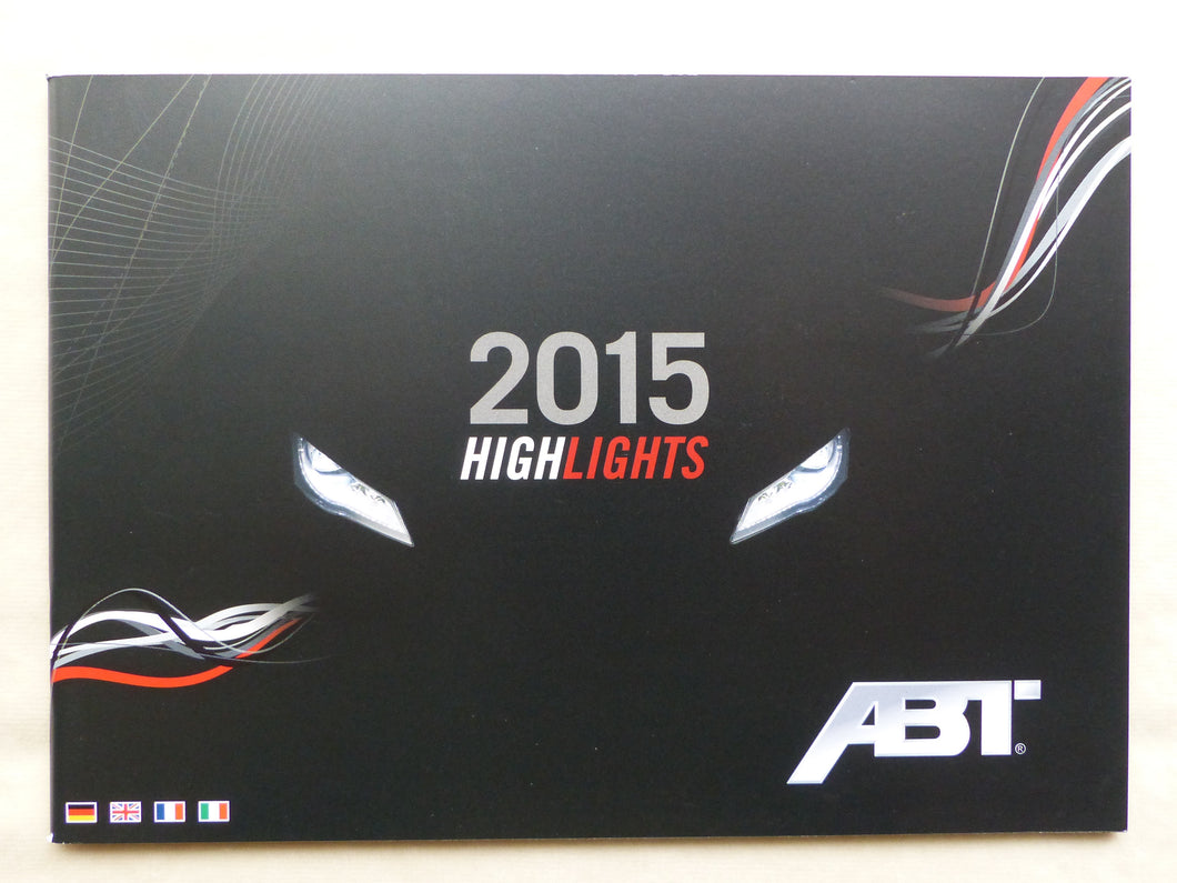 ABT VW Audi Highlights 2015 - Prospekt Brochure 2014