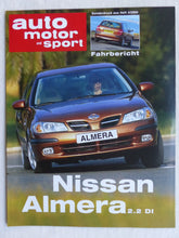 Lade das Bild in den Galerie-Viewer, Nissan Almera 2.2 DI - Fahrbericht - Sonderdruck Auto Motor Sport Heft 3/2000
