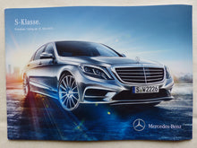 Lade das Bild in den Galerie-Viewer, Mercedes-Benz S-Klasse Limousine Preisliste MJ 2014 - Prospekt Brochure 05.2013
