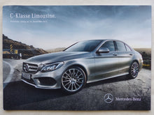 Lade das Bild in den Galerie-Viewer, Mercedes C-Klasse Limousine C 200 MJ 2014 - Prospekt + Preisliste 12.2013
