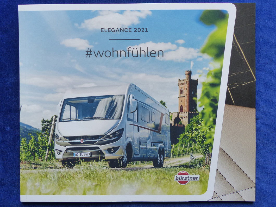 Bürstner Elegance Wohnmobil MJ 2021 - Prospekt Preisliste Brochure 09.2020