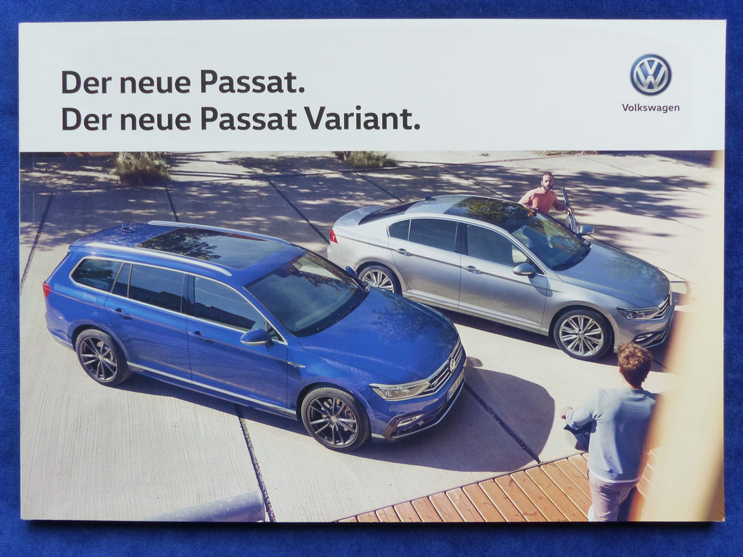 VW Passat Limousine & Variant MJ 2020 - Prospekt Brochure 08.2019