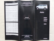 Lade das Bild in den Galerie-Viewer, Chevrolet Astro MJ 1996 - Prospekt Brochure + Preisliste 1995
