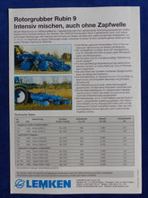 Lade das Bild in den Galerie-Viewer, Lemken Rotorgrubber Rubin 9 - Prospekt Brochure 05.2002
