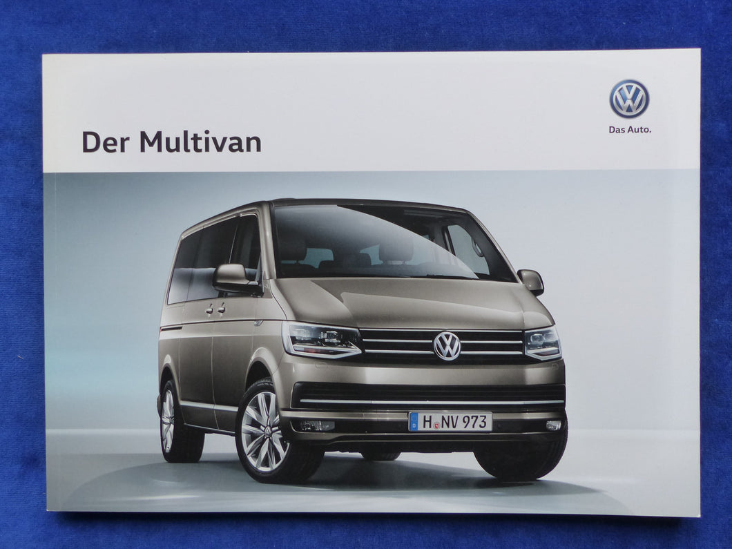 VW Bus T6 Multivan Generation Six Edition 30 MJ 2016 - Prospekt Brochure 11.2015