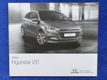 Lade das Bild in den Galerie-Viewer, Hyundai i20 MJ 2015 - Prospekt Brochure + Preisliste 01.2015
